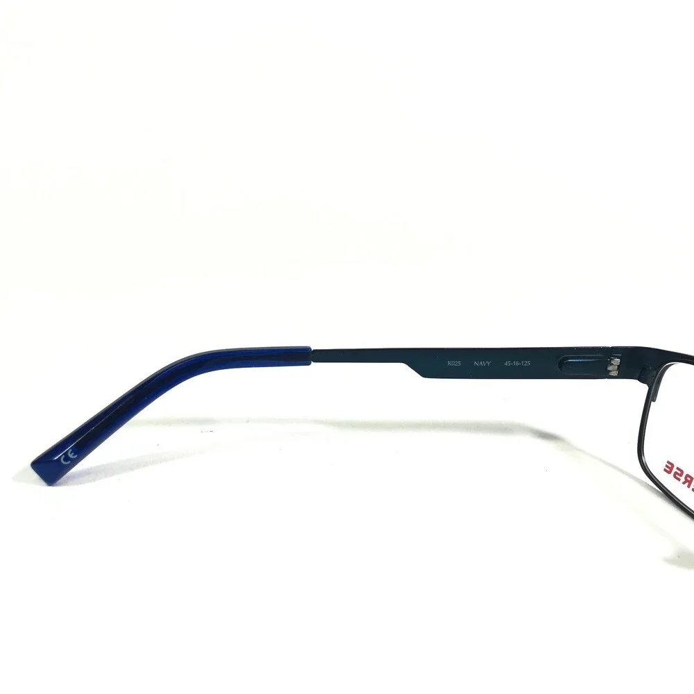 Converse Kids Eyeglasses Frames K025 NAVY Blue Square Full Rim 45-16-125